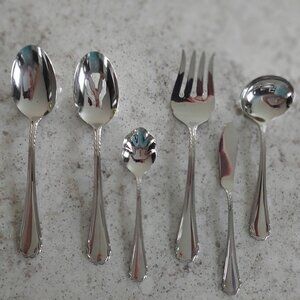 Tasha Yamazaki Japan Stainless Steel Flatware 6 Pc. Serving Set